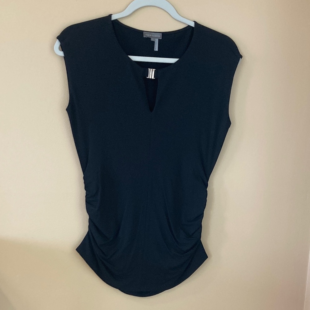 Vince Camuto Black Sleeveless Top Size S